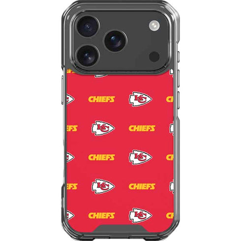 NFL Kansas City Chiefs Blitz Series iPhone 18 Pro Clear Case