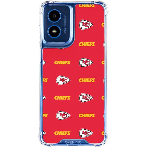 NFL Kansas City Chiefs Blitz Series Moto G 5G (2024) Clear Case