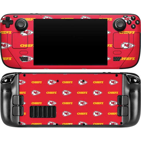 NFL Kansas City Chiefs Blitz Series Steam Deck Handheld Gaming Computer OLED Skin