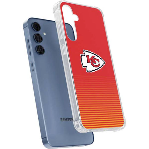 NFL Kansas City Chiefs Breakaway Galaxy A55 5G Clear Case