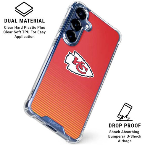NFL Kansas City Chiefs Breakaway Galaxy S25 Plus Clear Case