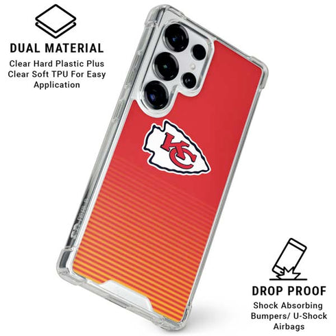 NFL Kansas City Chiefs Breakaway Galaxy S25 Ultra Clear Case