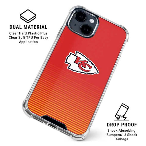 NFL Kansas City Chiefs Breakaway iPhone 15 Clear Case