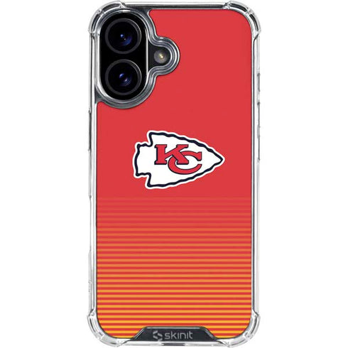 NFL Kansas City Chiefs Breakaway iPhone 16 Clear Case