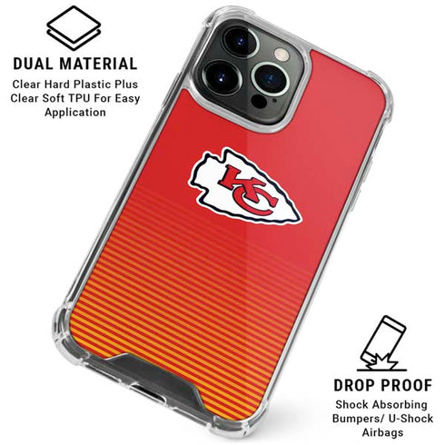 NFL Kansas City Chiefs Breakaway iPhone 16 Pro Max Clear Case