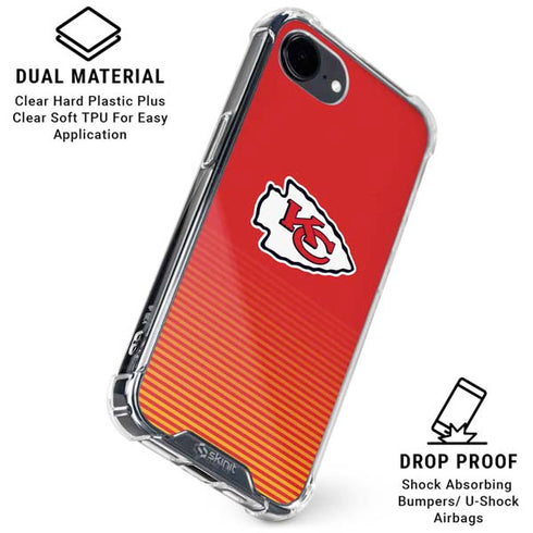NFL Kansas City Chiefs Breakaway iPhone 16e Clear Case