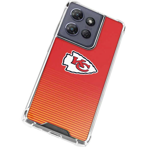 NFL Kansas City Chiefs Breakaway Moto G 5G (2025) Clear Case