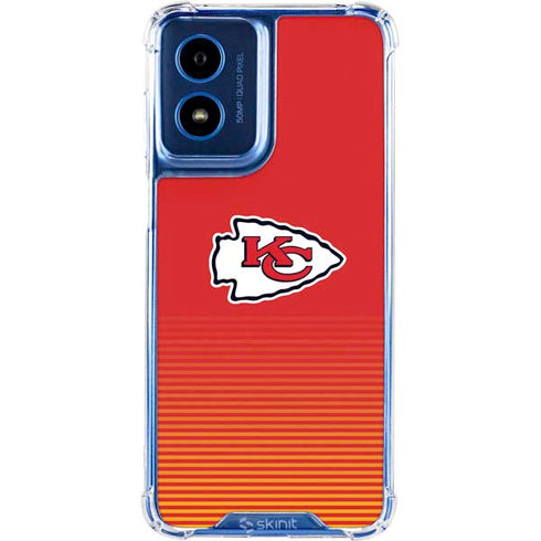 NFL Kansas City Chiefs Breakaway Moto G 5G (2024) Clear Case