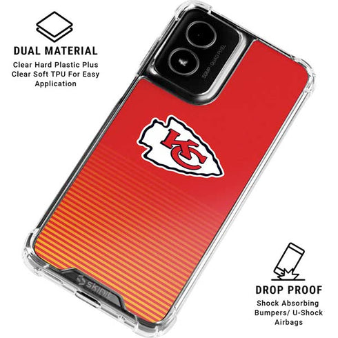 NFL Kansas City Chiefs Breakaway Moto G Power 5G (2024) Clear Case