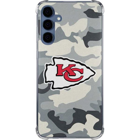 NFL Kansas City Chiefs Camo Galaxy A35 5G Clear Case