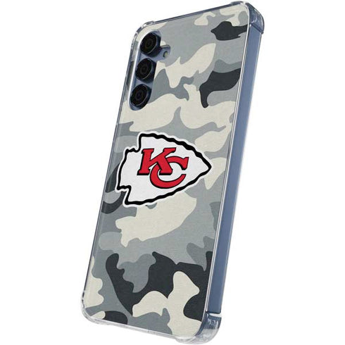 NFL Kansas City Chiefs Camo Galaxy A35 5G Clear Case