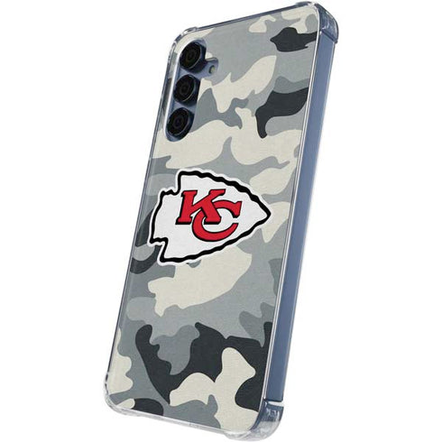 NFL Kansas City Chiefs Camo Galaxy A55 5G Clear Case