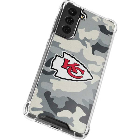 NFL Kansas City Chiefs Camo Galaxy S22 Clear Case