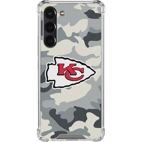 NFL Kansas City Chiefs Camo Galaxy S24 FE Clear Case