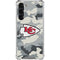 NFL Kansas City Chiefs Camo Galaxy S24 FE Clear Case