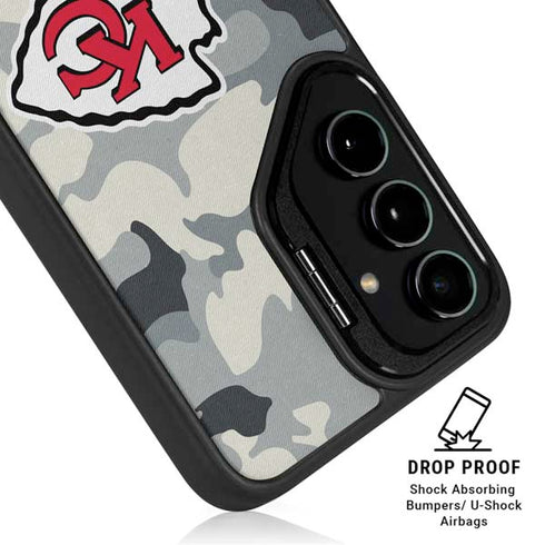 NFL Kansas City Chiefs Camo Galaxy S25 Kickstand Case