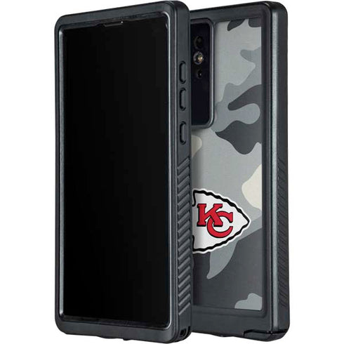 NFL Kansas City Chiefs Camo Galaxy S24 Ultra Waterproof Case