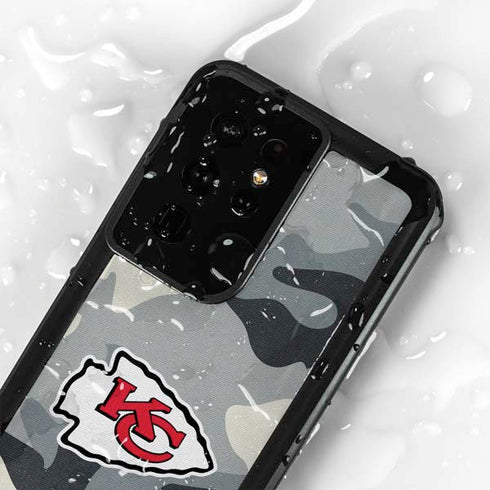 NFL Kansas City Chiefs Camo Galaxy S24 Ultra Waterproof Case
