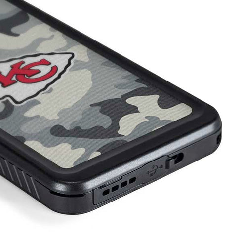 NFL Kansas City Chiefs Camo Galaxy S24 Waterproof Case