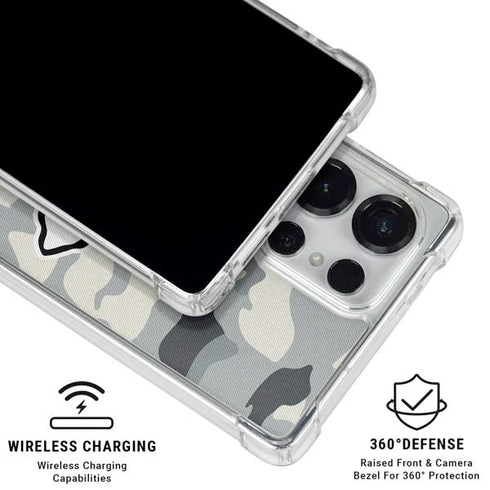 NFL Kansas City Chiefs Camo Galaxy S25 Ultra Clear Case