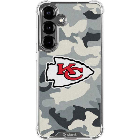 NFL Kansas City Chiefs Camo Galaxy S26 Clear Case
