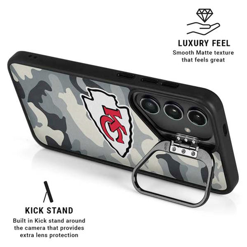 NFL Kansas City Chiefs Camo Galaxy S26 Kickstand Case