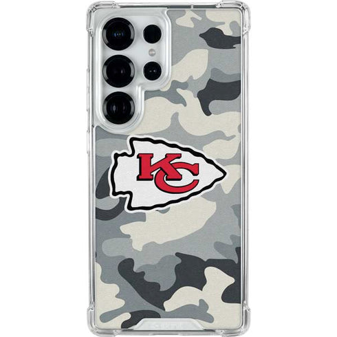 NFL Kansas City Chiefs Camo Galaxy S26 Ultra Clear Case