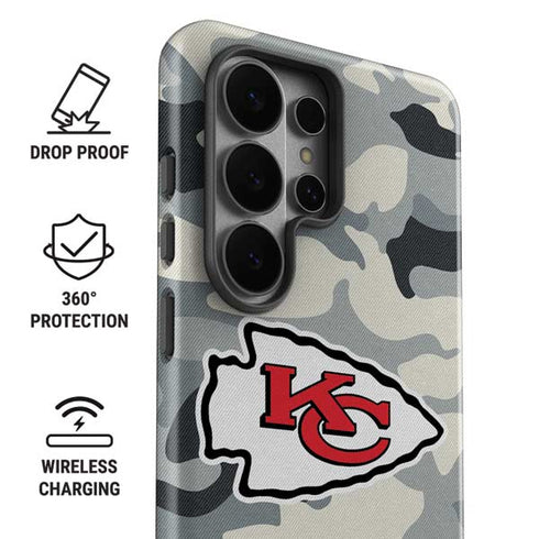 NFL Kansas City Chiefs Camo Galaxy S26 Ultra Impact Case