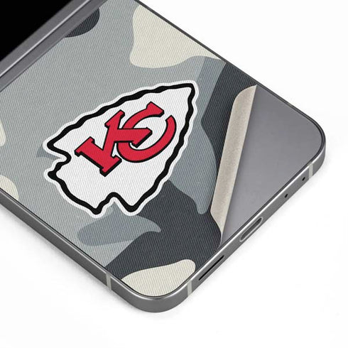 NFL Kansas City Chiefs Camo Galaxy Z Flip6 Skin