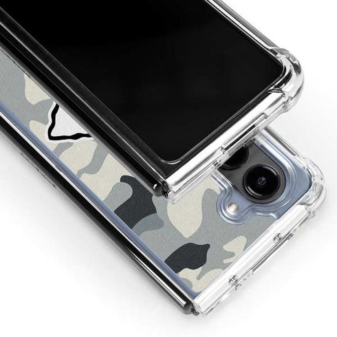 NFL Kansas City Chiefs Camo Galaxy Z Fold5 5G Clear Case