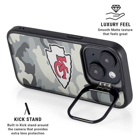 NFL Kansas City Chiefs Camo iPhone 13 Kickstand Case