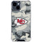NFL Kansas City Chiefs Camo iPhone 15 Clear Case