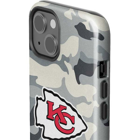 NFL Kansas City Chiefs Camo iPhone 15 Impact Case