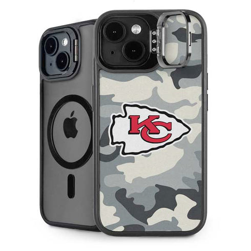 NFL Kansas City Chiefs Camo iPhone 15 Plus Kickstand Case