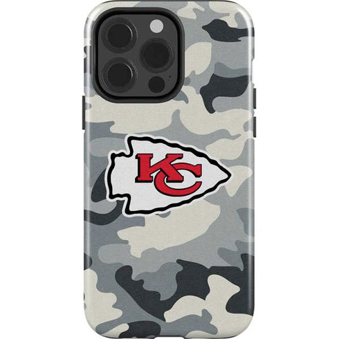 NFL Kansas City Chiefs Camo iPhone 15 Pro Impact Case