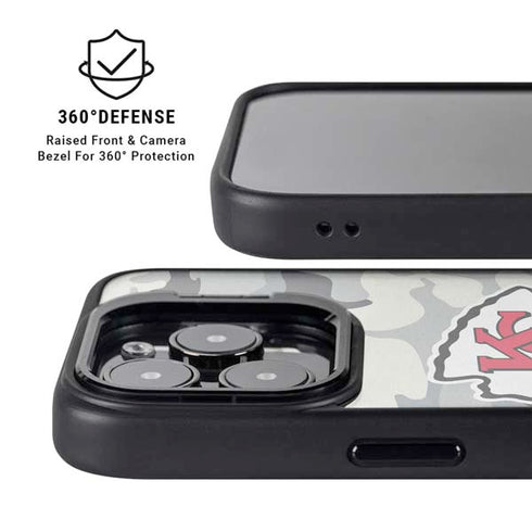 NFL Kansas City Chiefs Camo iPhone 15 Pro Kickstand Case