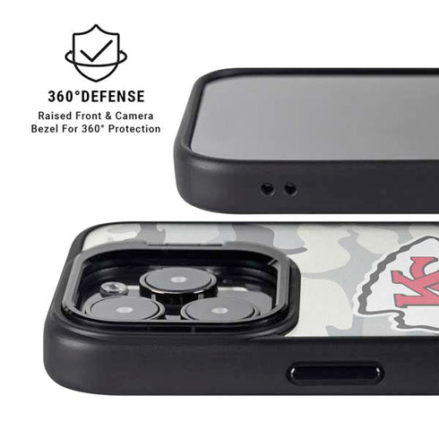 NFL Kansas City Chiefs Camo iPhone 15 Pro Max Kickstand Case