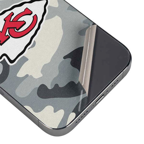 NFL Kansas City Chiefs Camo iPhone 15 Pro Max Skin