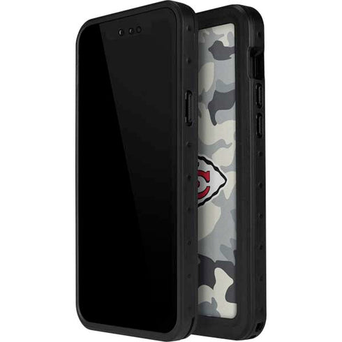 NFL Kansas City Chiefs Camo iPhone 15 Pro Waterproof Case