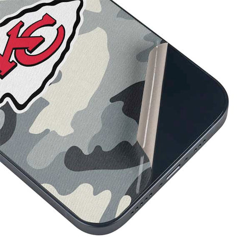 NFL Kansas City Chiefs Camo iPhone 15 Skin