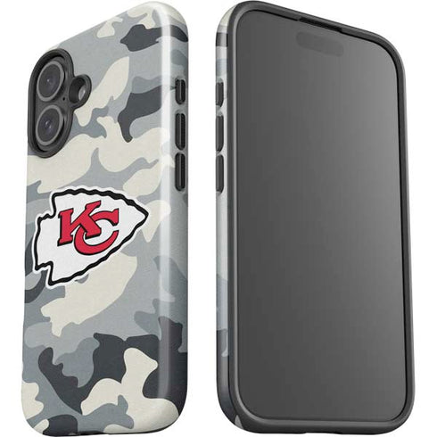 NFL Kansas City Chiefs Camo iPhone 16 Impact Case