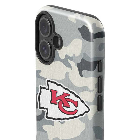 NFL Kansas City Chiefs Camo iPhone 16 Plus Impact Case