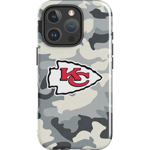 NFL Kansas City Chiefs Camo iPhone 16 Pro Impact Case