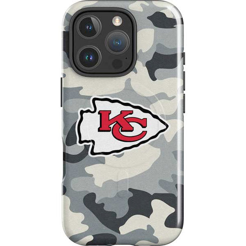 NFL Kansas City Chiefs Camo iPhone 16 Pro Magsafe Impact Case