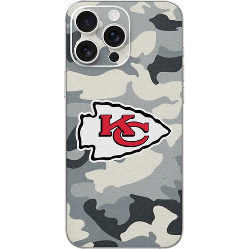 NFL Kansas City Chiefs Camo iPhone 16 Pro Max Skin