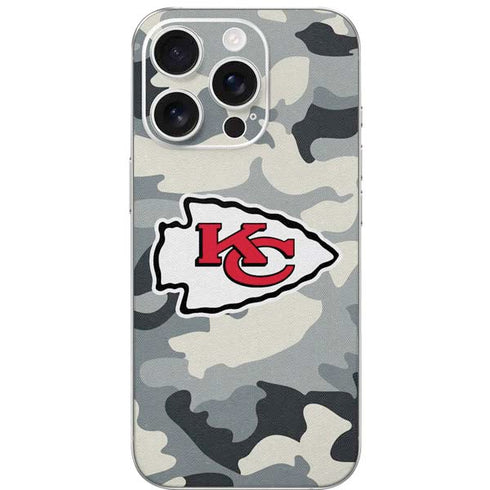 NFL Kansas City Chiefs Camo iPhone 16 Pro Skin