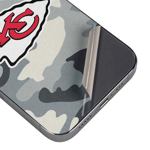 NFL Kansas City Chiefs Camo iPhone 16 Pro Skin