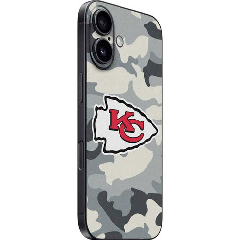 NFL Kansas City Chiefs Camo iPhone 16 Skin
