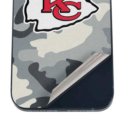 NFL Kansas City Chiefs Camo iPhone 16 Skin