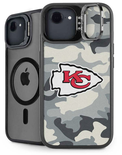 NFL Kansas City Chiefs Camo iPhone 16e Kickstand Case
